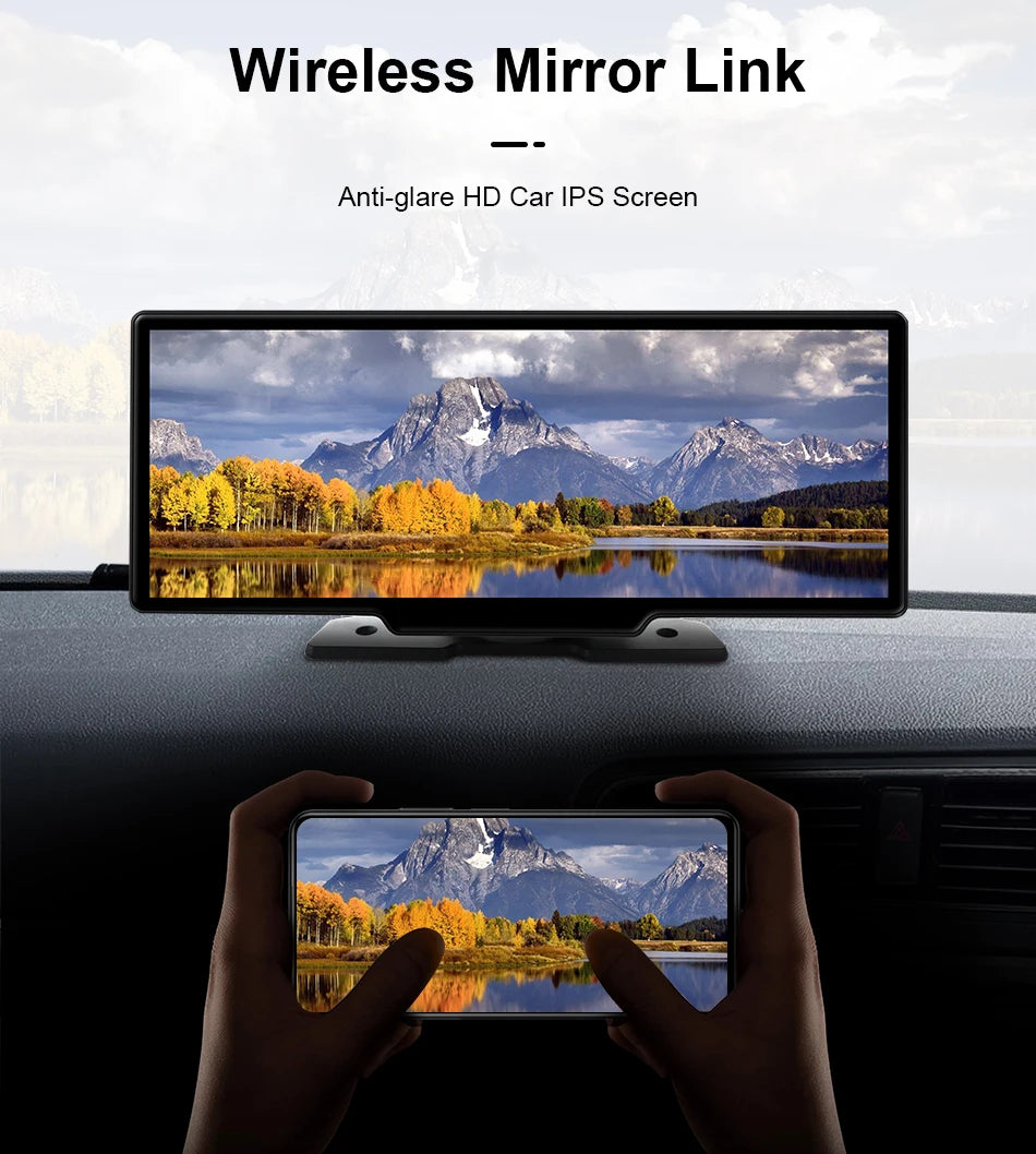 CarSync Premium™ 10.26-Inch Wireless CarPlay System