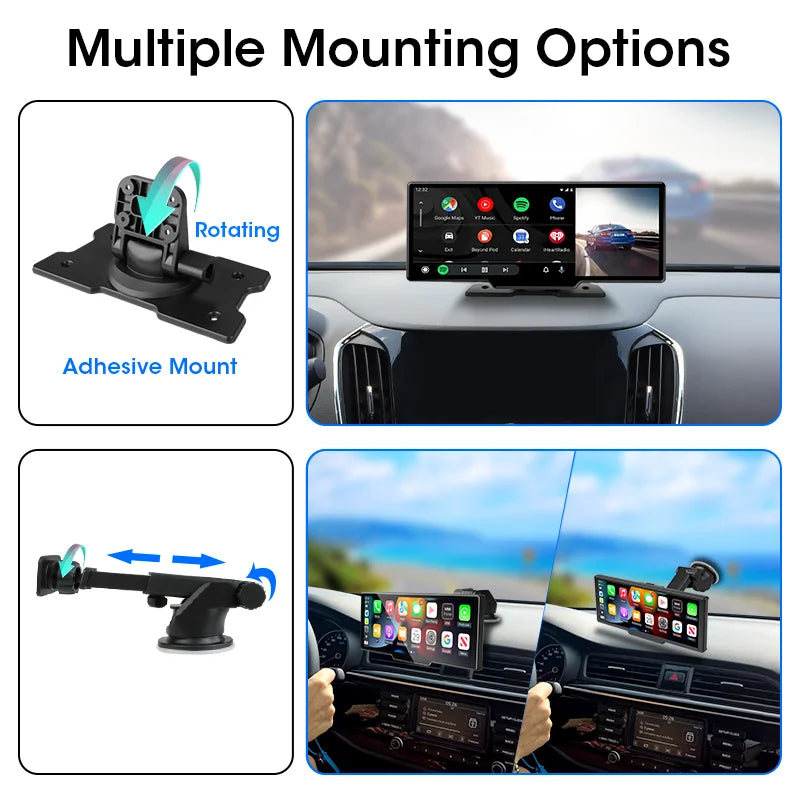 CarSync Premium™ 10.26-Inch Wireless CarPlay System